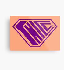 Thicc SuperEmpowered (Purple & Peach) Metal Print