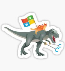 Ninjacat T-Rex Sticker