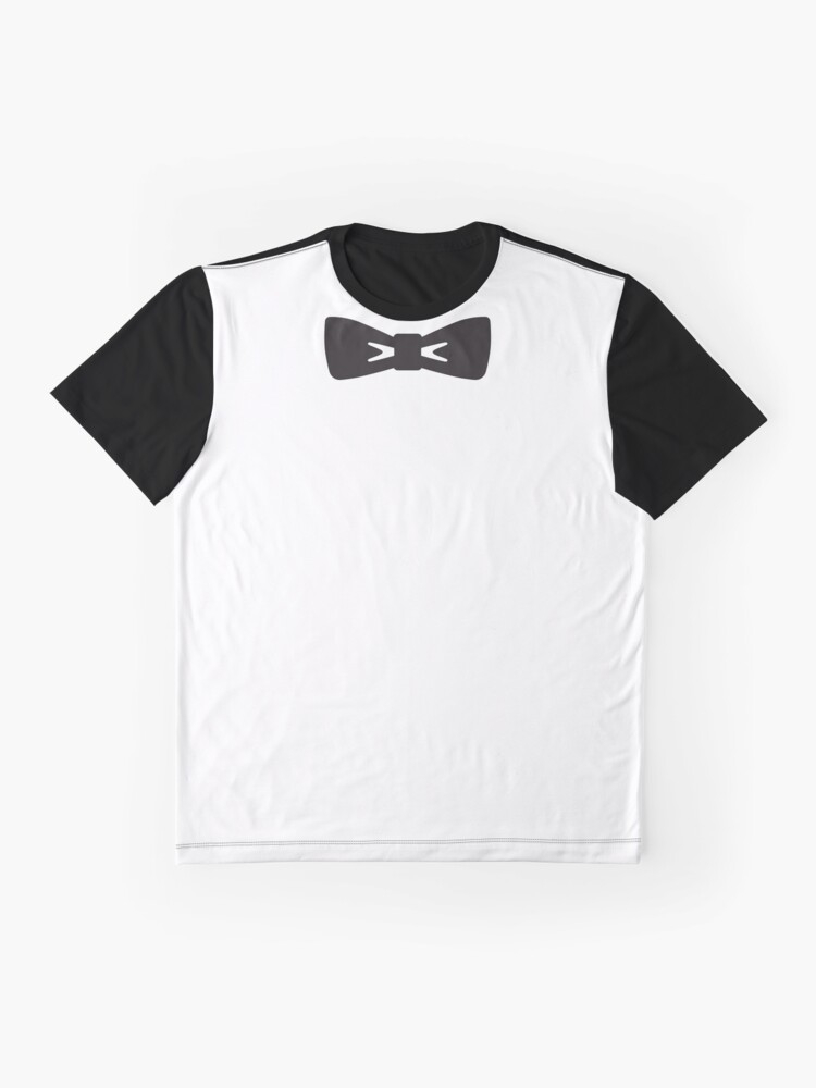 Alternate view of Black Bow Tie Graphic T-Shirt