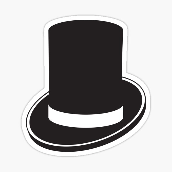 Top Hat Sticker