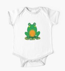 Cute green frog cartoon One Piece - Short Sleeve