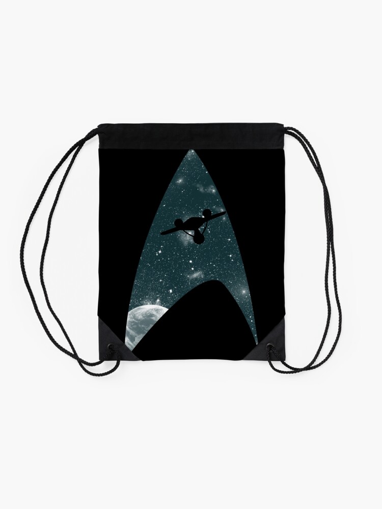Alternate view of Space the final frontier Drawstring Bag