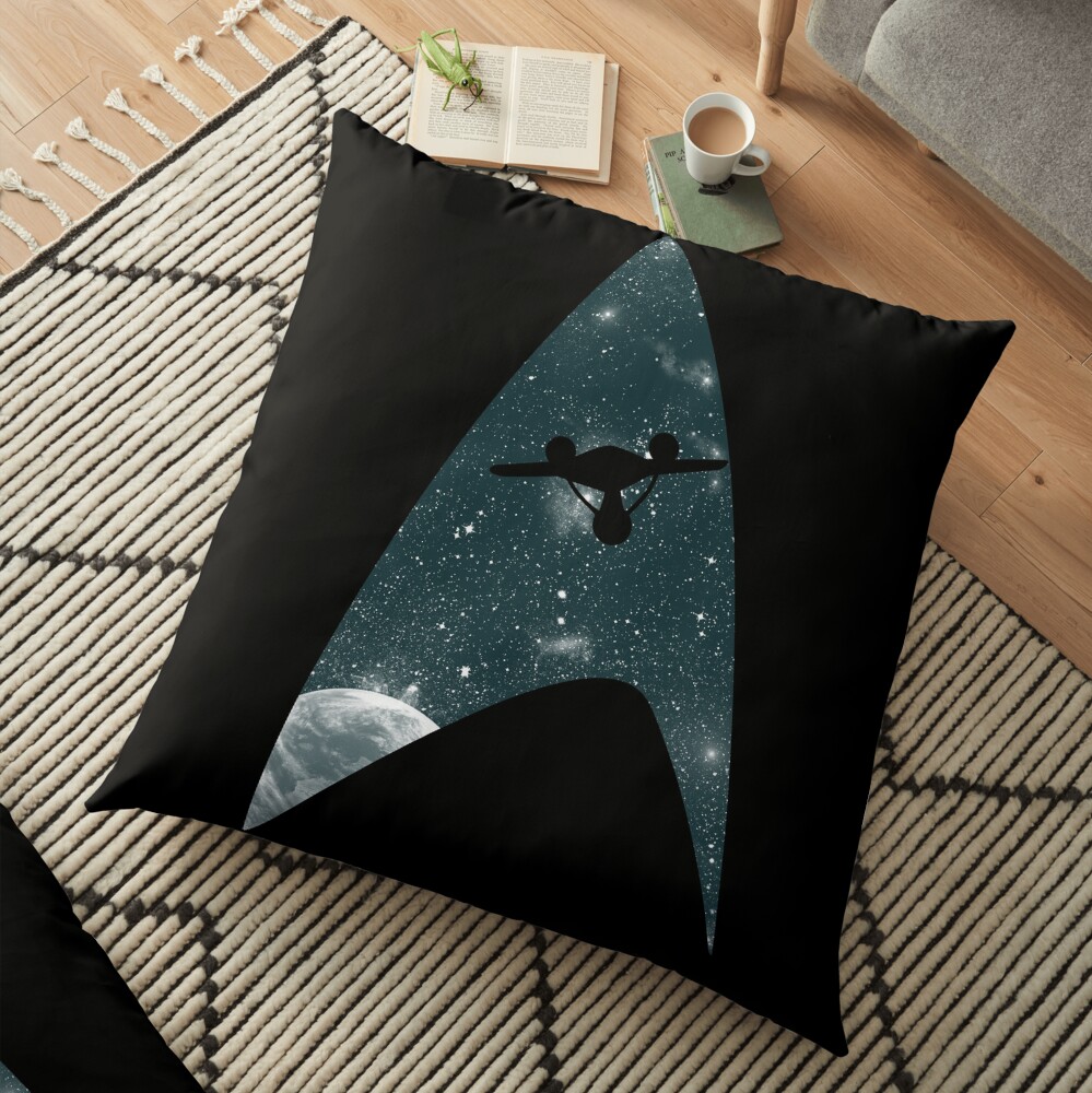 Space the final frontier Floor Pillow