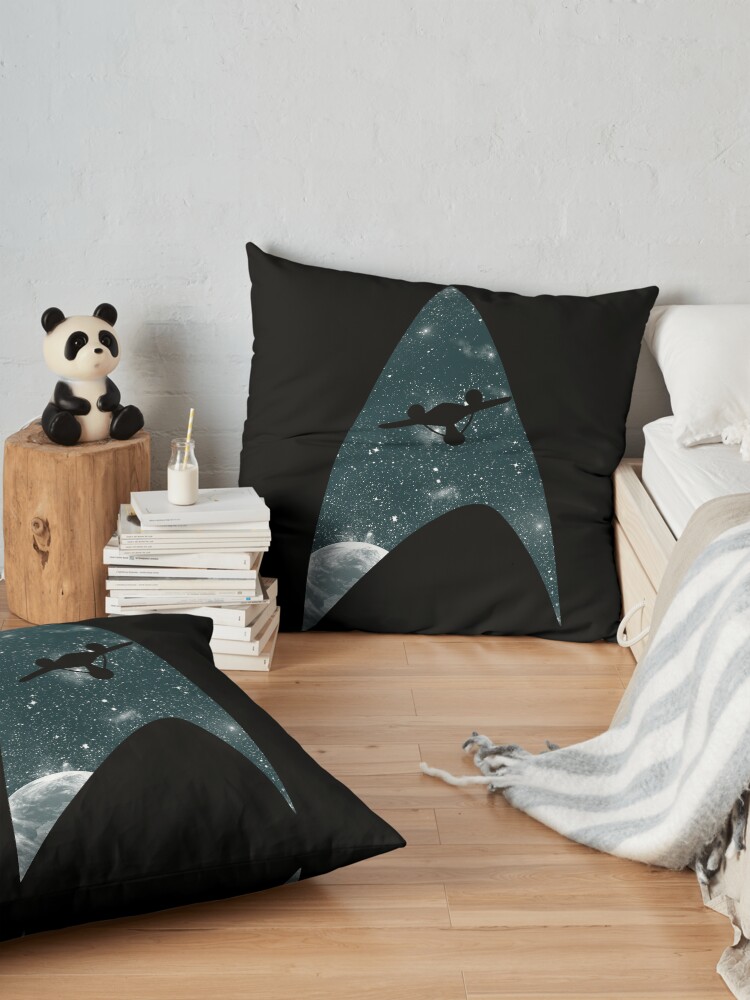 Alternate view of Space the final frontier Floor Pillow