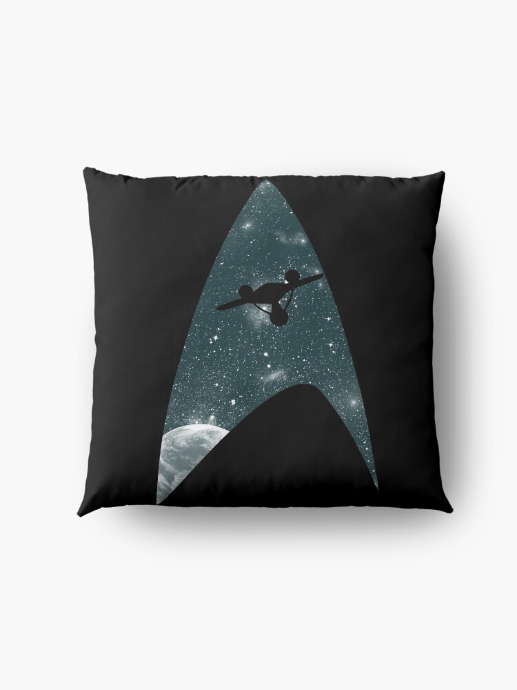 Alternate view of Space the final frontier Floor Pillow