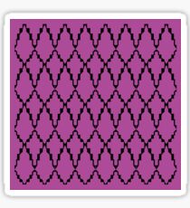 Ethno elements, on pink Sticker
