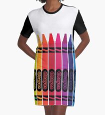 Buntstift T-Shirt Kleid