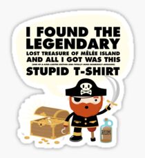 Monkey Island Pirate Melee Island Sticker
