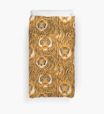 Tiger Pattern in Orange Duvet Cover