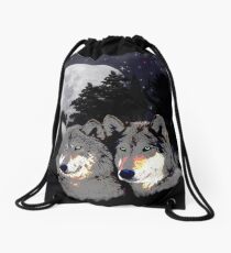 Wolves Drawstring Bag