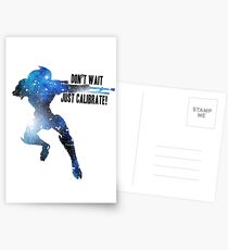 Mass Effect Silhouettes, Garrus - Don't Wait, Just Calibrate! Postcards