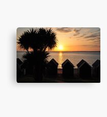 Sunset at Gurnard, Isle of Wight Canvas Print