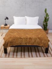 Peanut Butter Spread Pattern Throw Blanket
