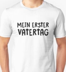 Camiseta ajustada Mein Erster Vatertag! ¡Geschenk für neue Väter!