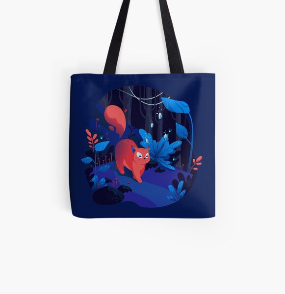 Wild cat and Magic All Over Print Tote Bag