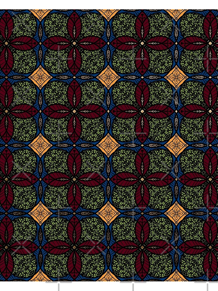 Ankara African print (olive). by cardwellandink