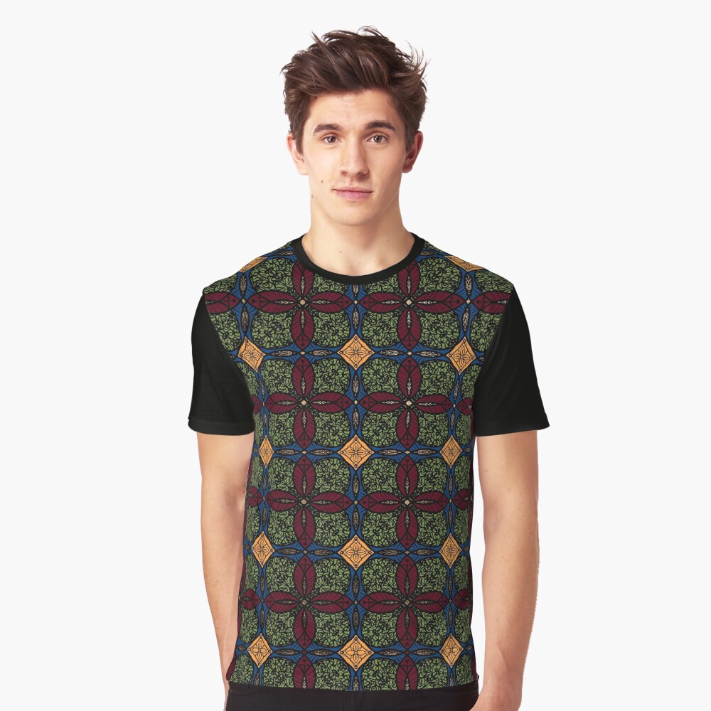 Ankara African print (olive). Graphic T-Shirt