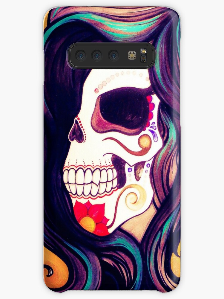 Crow and Skull Collage Samsung S10 Case