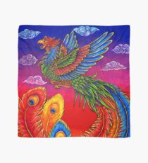 Fenghuang Chinese Phoenix Rainbow Bird Scarf