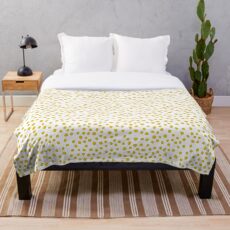 Yellow Trendy minimalist pattern Throw Blanket