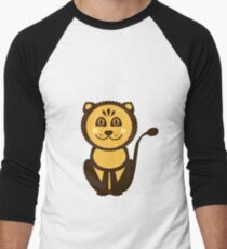 Leo Vector Illustration Men's Baseball ¾ T-Shirt