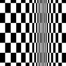 Movement in Squares, by Bridget Riley 1961, chess, tile, square, pattern, design, grid, mosaic, checkerboard, bank check, abstract Posters by znamenski