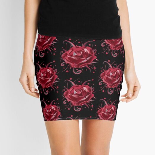 Romantische Rose Minirock