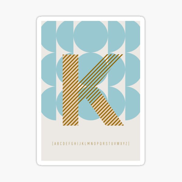 Typeface "K" Sticker