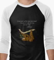 Faultier Zitat Produkt für Faultier Liebhaber Design Design Baseballshirt für Männer