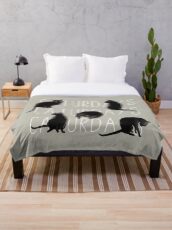 Caturdays - Black Cat Throw Blanket