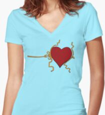 Three Sizes in One Day Women's Fitted V-Neck T-Shirt