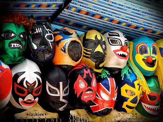 “Lucha Libre Masks” Posters by LisaCarosa | Redbubble