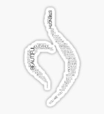 Eating Disorder Recovery & Positivity Sticker