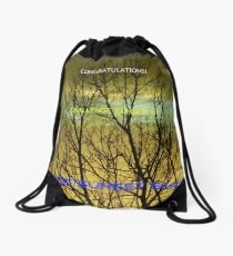 Challenge Runner-up Banner for Sunrise/Sunset 'Scapes Drawstring Bag