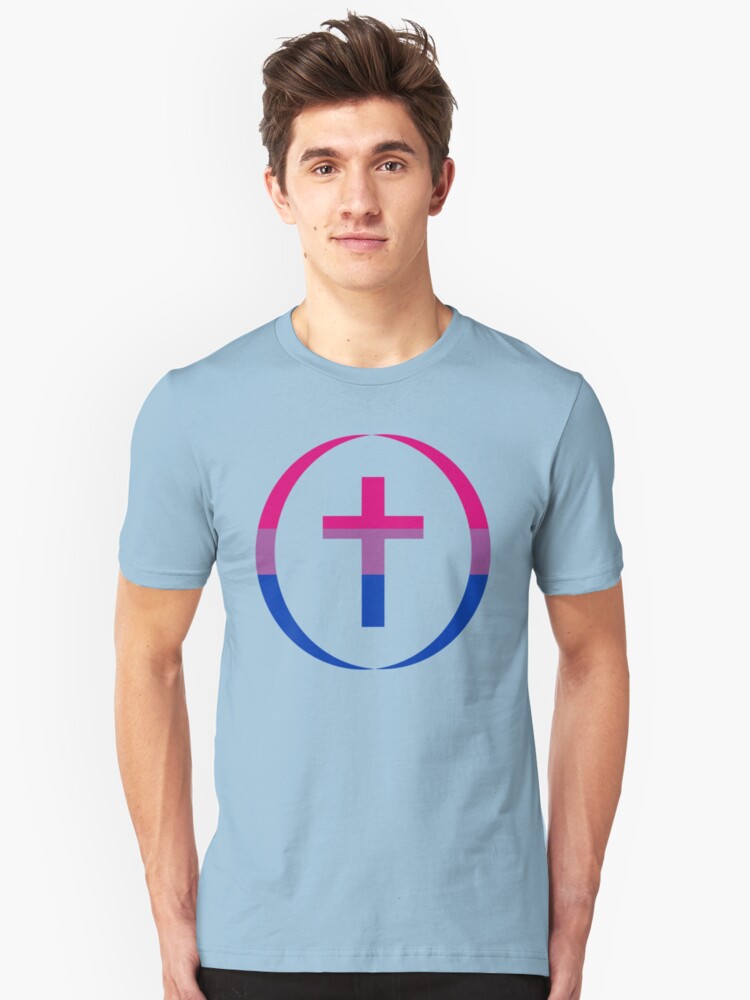 Alternate view of Christian (Blue, Pink, White) Third Culture Series Slim Fit T-Shirt