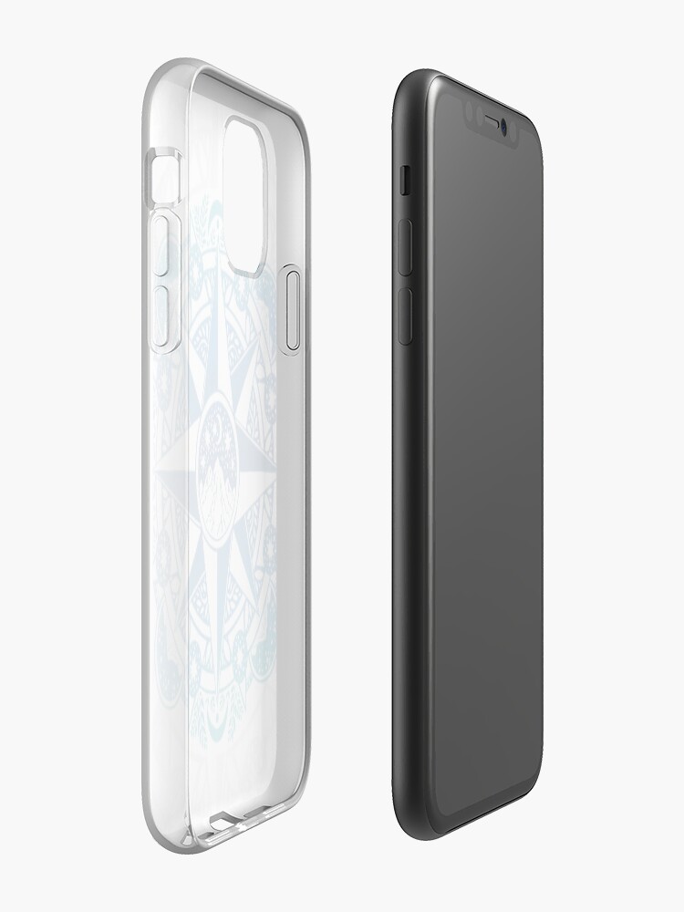 Alternate view of Journey to Moon Mountain | Turquoise Navy Ombré iPhone Case & Cover