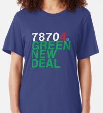 Austin 78704 for a Green New Deal Slim Fit T-Shirt