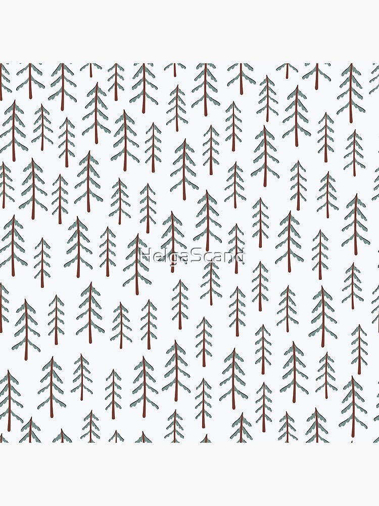 Fir tree doodle wood by HelgaScand