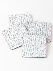 Fir tree doodle wood Coasters