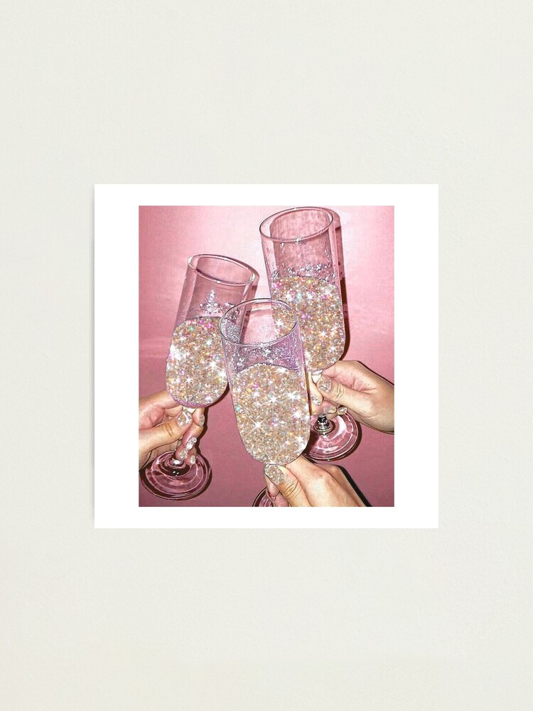 Alternate view of Sparkly Champagne Photographic Print