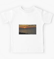 Cloudy Orange Glow Kids Tee