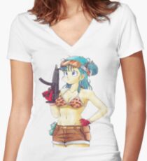 Bulma Women's Fitted V-Neck T-Shirt