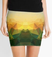 Sunrise Polygon Art Mini Skirt