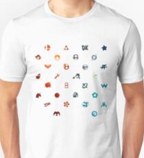Super Smash Brothers Emblems Unisex T-Shirt