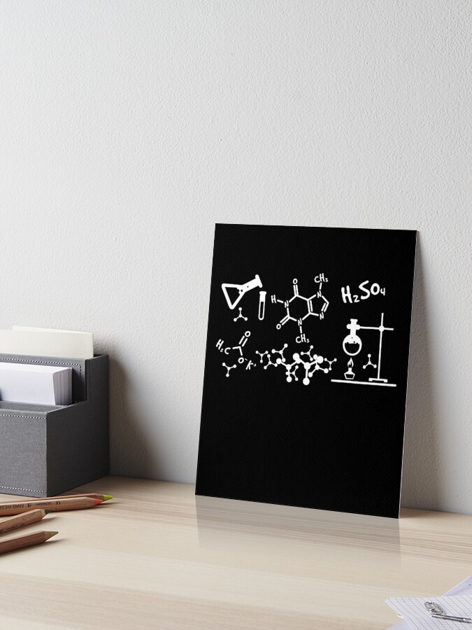 Chemistry Reaction Equation Structural Formula Art Board Print By
