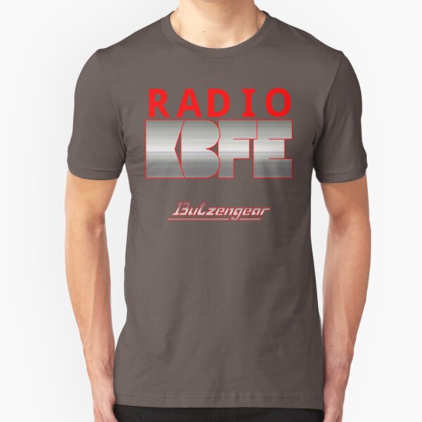 Radio KBFE on Various Colours Slim Fit T-Shirt