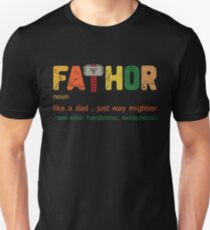 Fa-Thor, Like dad just way cooler- Father's Day Gift Shirt Slim Fit T-Shirt