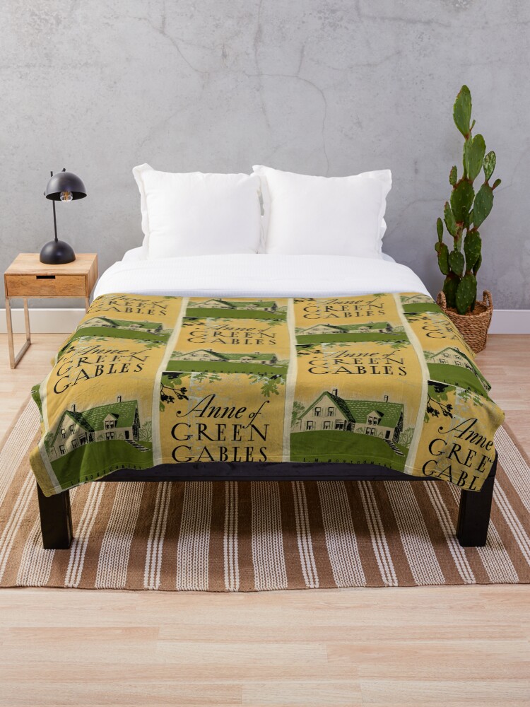 Anne Of Green Gables Classic Book Cover Throw Blanket By