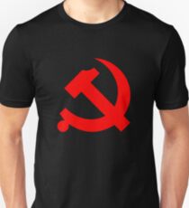 Chinese Communist Party Hammer and Sickle Unisex T-Shirt