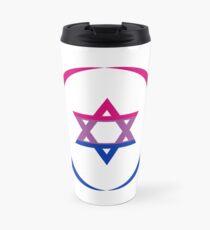 Jewish (Blue, Pink, White) Third Culture Series Travel Mug